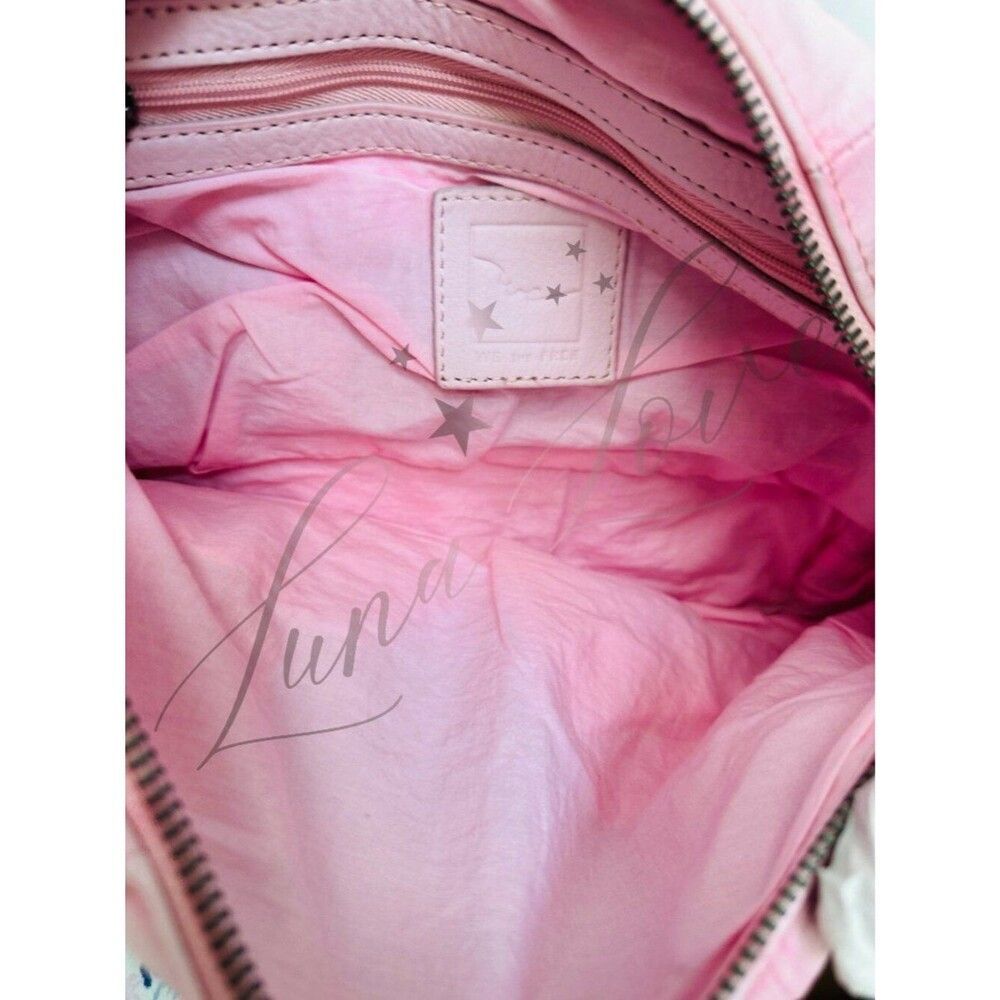 FREE PEOPLE We The Free Baby Emerson Tote Bag In 🔥 Peony 🔥 NWT - Picture 10 of 12